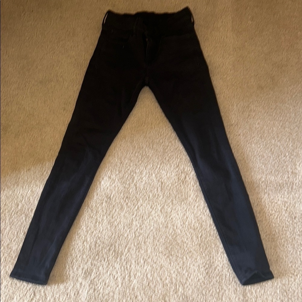 Express Women’s Stretch Skinny Jeans Mid Rise Black Denim Size 0/OR